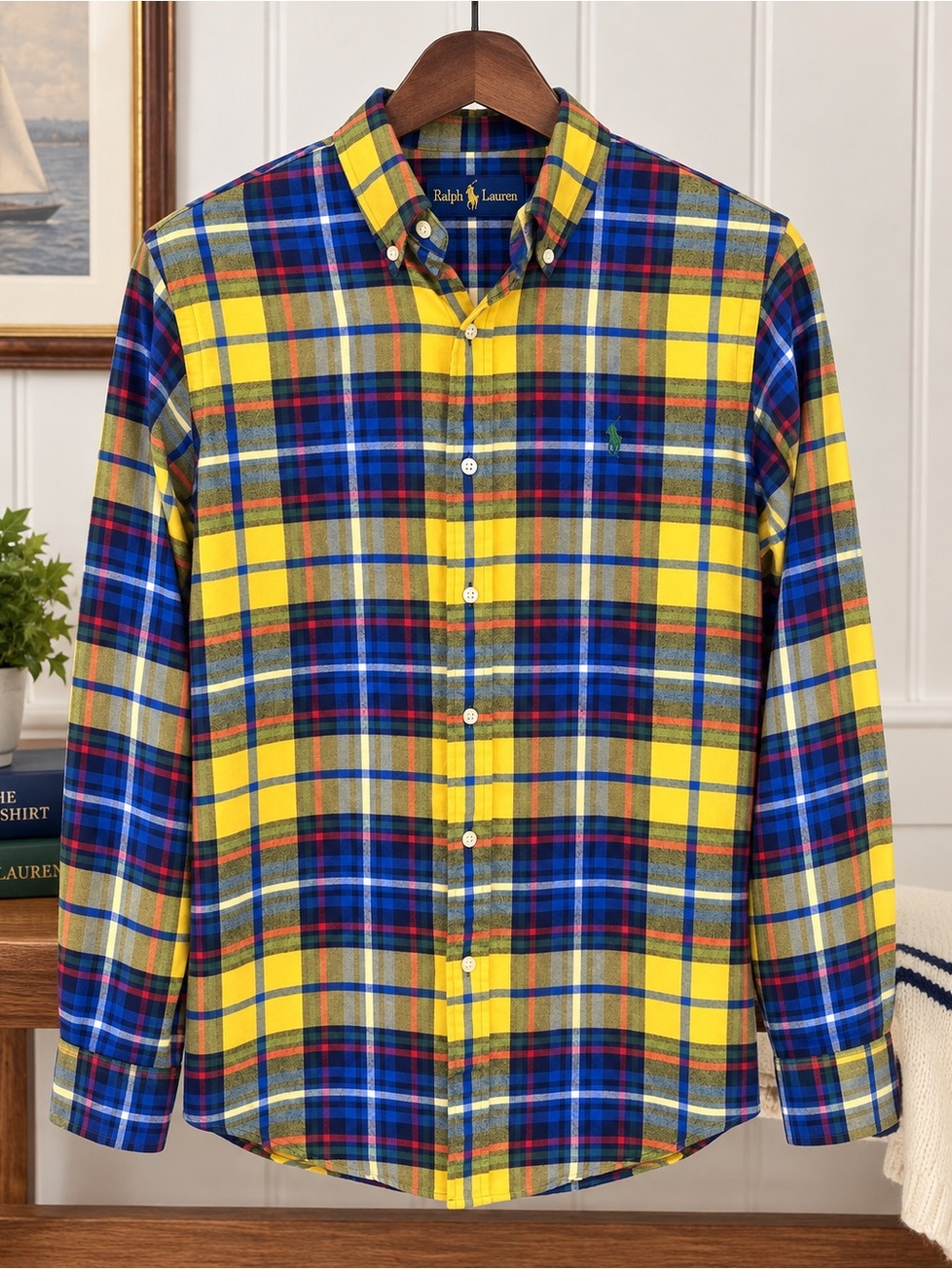 Ralph Lauren Classic Fit Performance Flannel Shirt Men’s Small Plaid Button Down